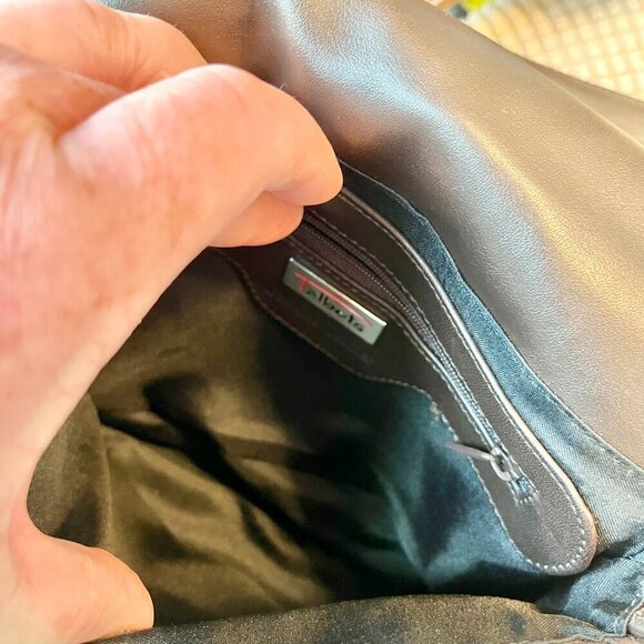 Vintage Talbots Chocolate Brown Leather Shoulder Bag NWOT - Picture 6 of 15